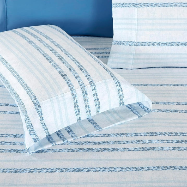 Ensemble de Draps 6 Pièces Elegant Comfort - Modèle Traci Aqua, Microfibre Ultra-Douce, Poches Profondes, Taille King – Image 5
