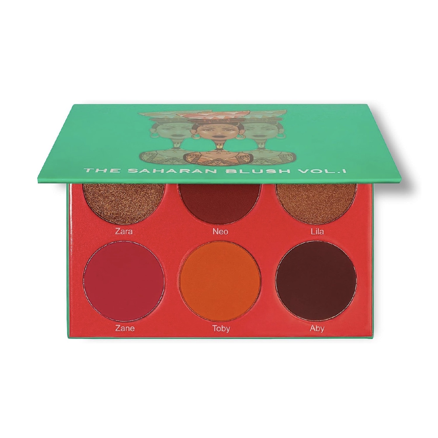 Palette de Blush Juvia's Place The Saharan Vol. 1 - Nuances Vibrantes et Rayonnantes, Fini Lumineux et Pigmenté – Image 4