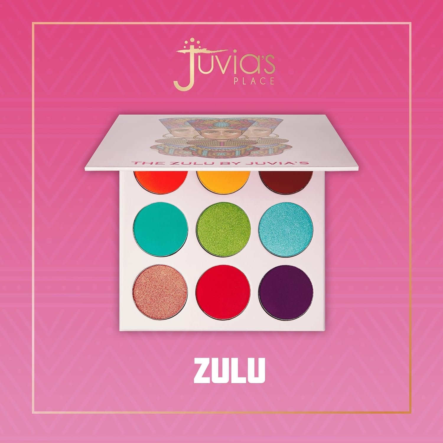 Palette d’Ombres à Paupières Juvia's Place The Zulu - 9 Teintes Vibrantes et Colorées, Pigmentation Intense – Image 7