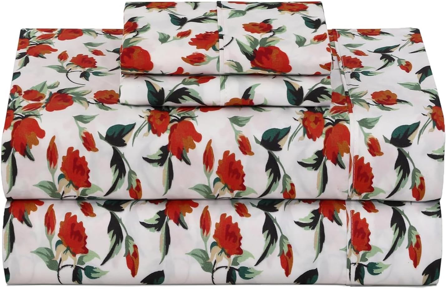 Ensemble de Draps 4 Pièces ZOYER - Motif Mustardly, Microfibre Brossée Ultra-Douce, Frais et Confortable, Taille King – Image 6