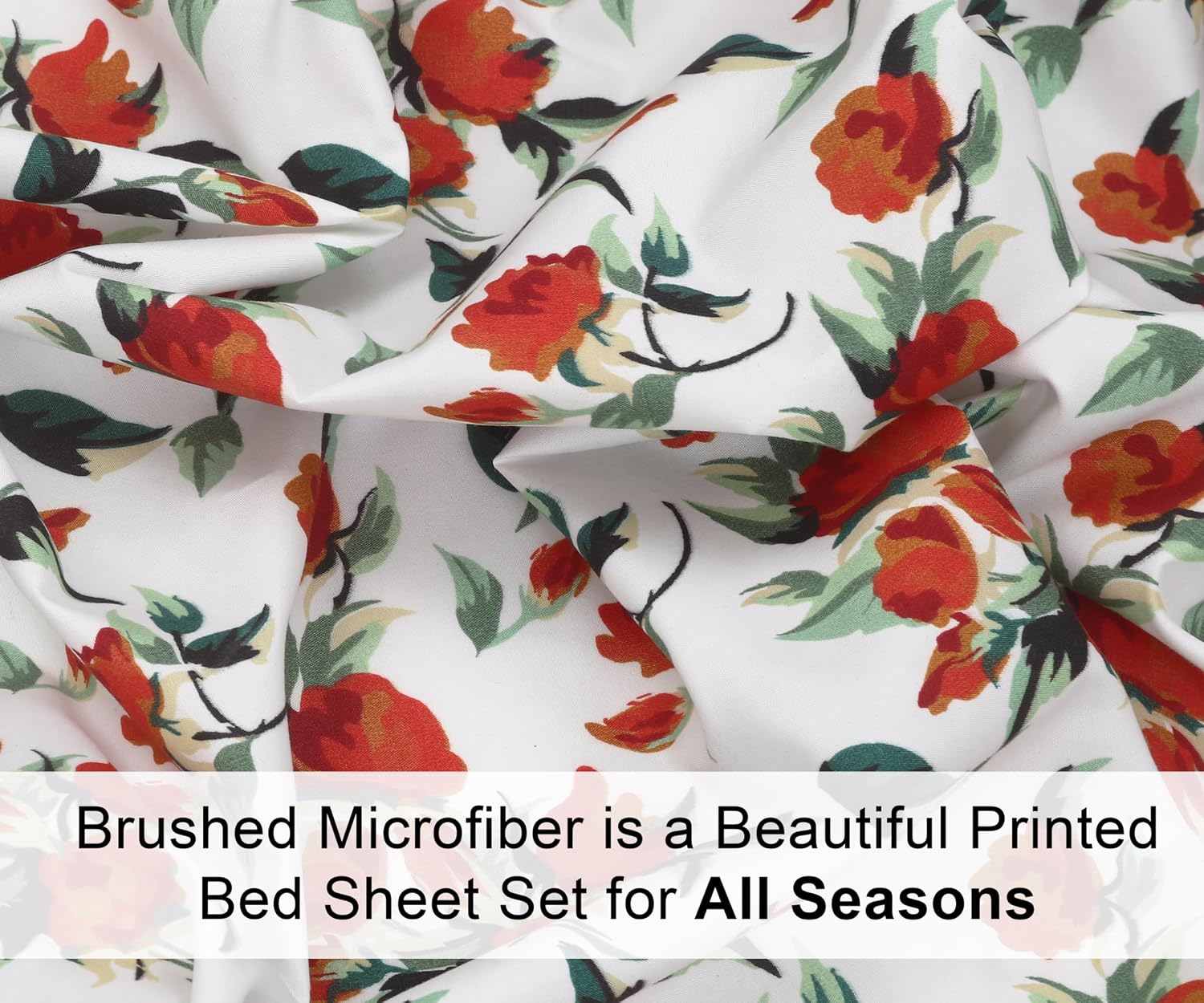 Ensemble de Draps 4 Pièces ZOYER - Motif Mustardly, Microfibre Brossée Ultra-Douce, Frais et Confortable, Taille King – Image 9