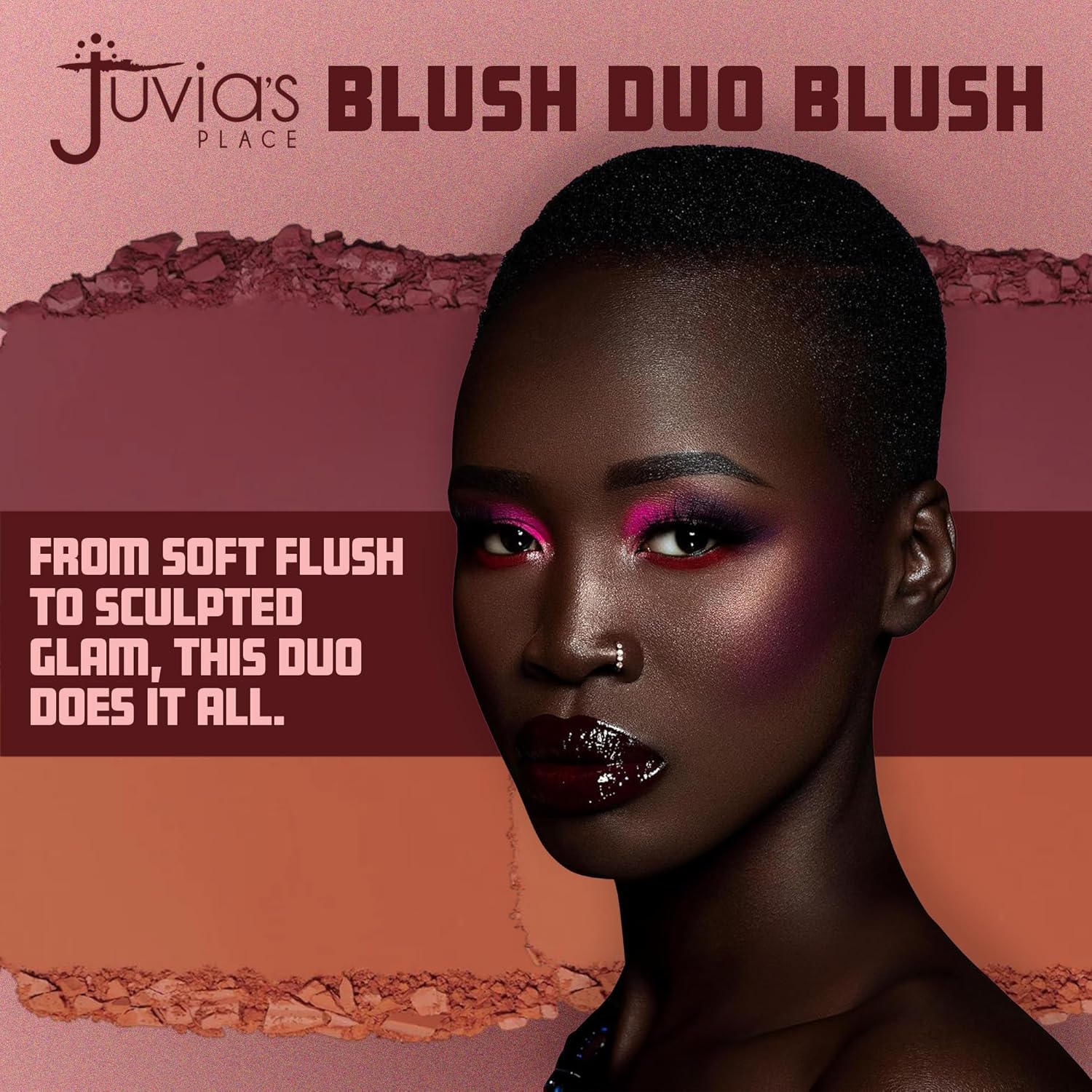 Duo de Blush Juvia's Place Blushed - Volume 1, Poudre Minérale Pigmentée, Fini Mat Naturel – Image 3