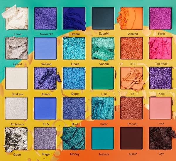Palette d’Ombres à Paupières Juvia's Place Wahala 2 - Teintes Audacieuses et Pigmentation Maximale, Fini Éclatant – Image 3
