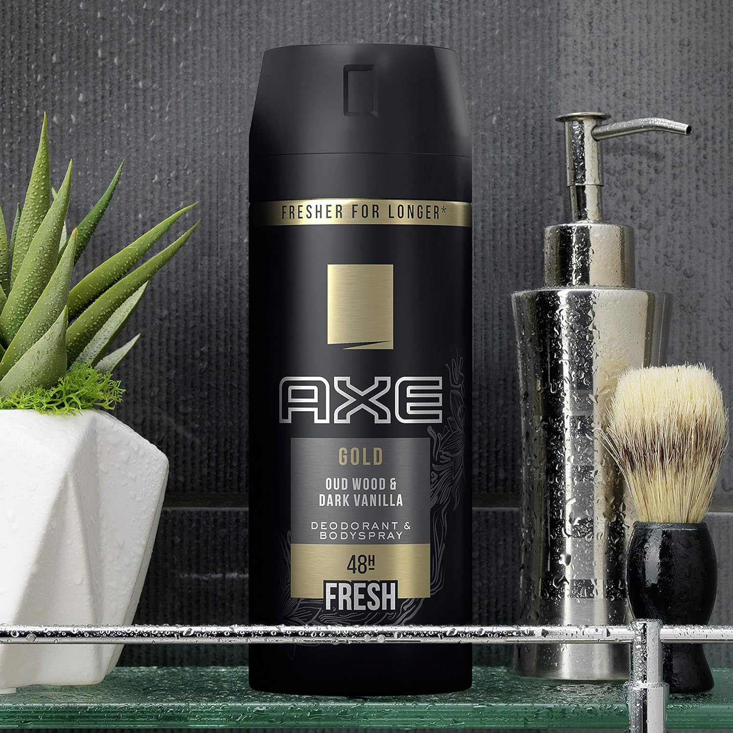 AXE Gold - Déodorant Oud Wood & Dark Vanilla, Fragrance Premium Boisée et Vanillée, 150 mL – Image 4