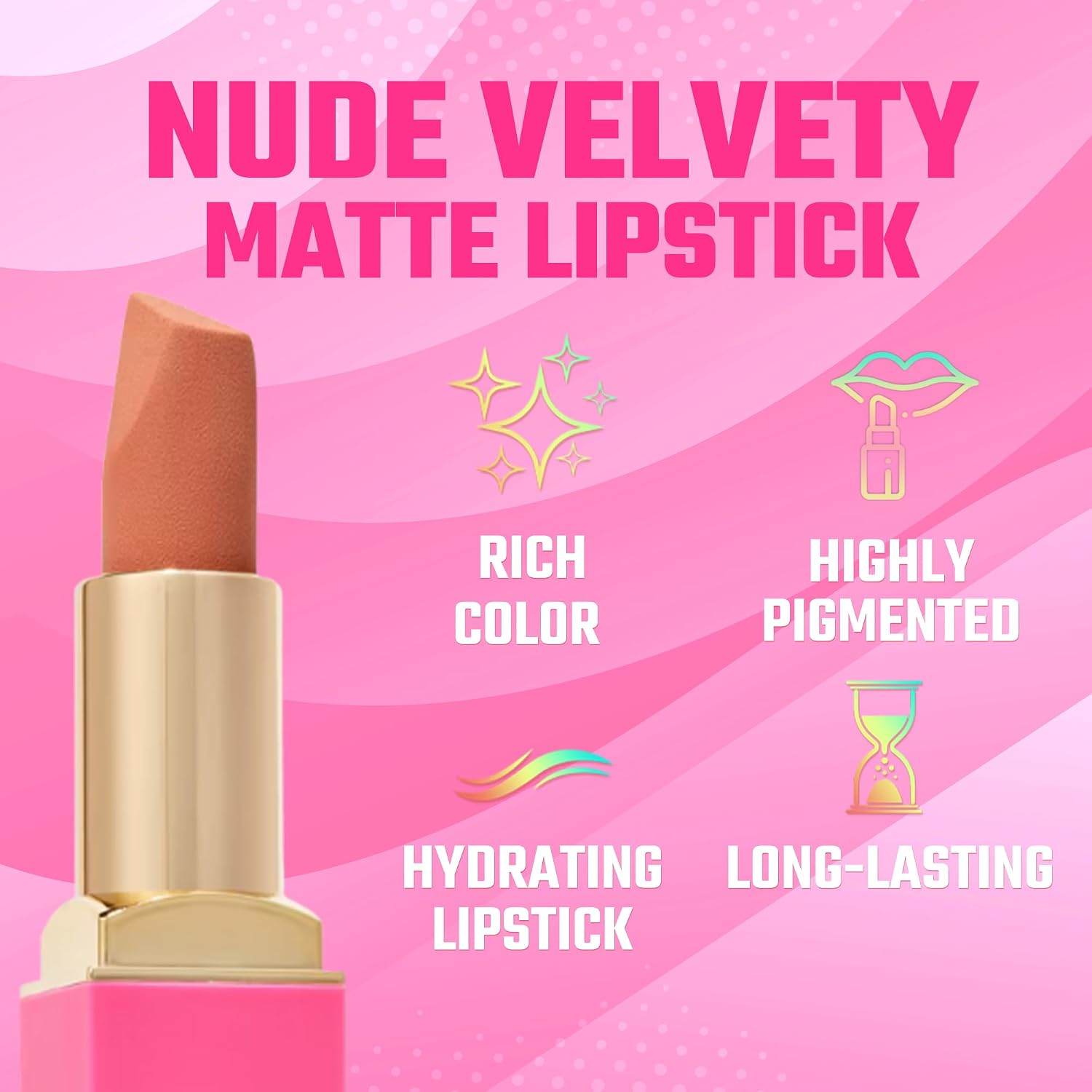 Rouge à Lèvres Velouté Mat Juvia's Place - Mademoiselle, Teinte Nude Élégante, Maquillage Lèvres – Image 9