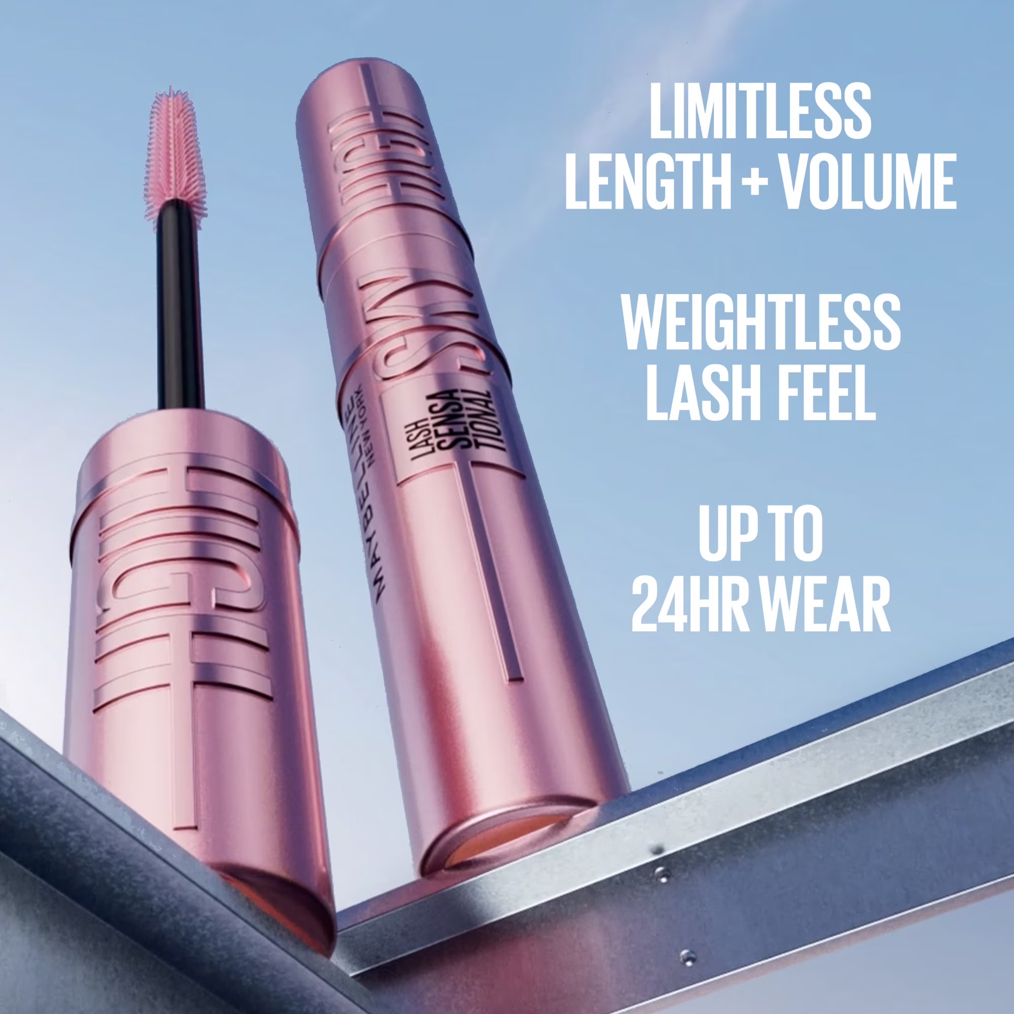 Mascara Lavable Maybelline - Lash Sensational Sky High, Teinte Very Black, Volume et Longueur Extrêmes, 7,2 ml – Image 4