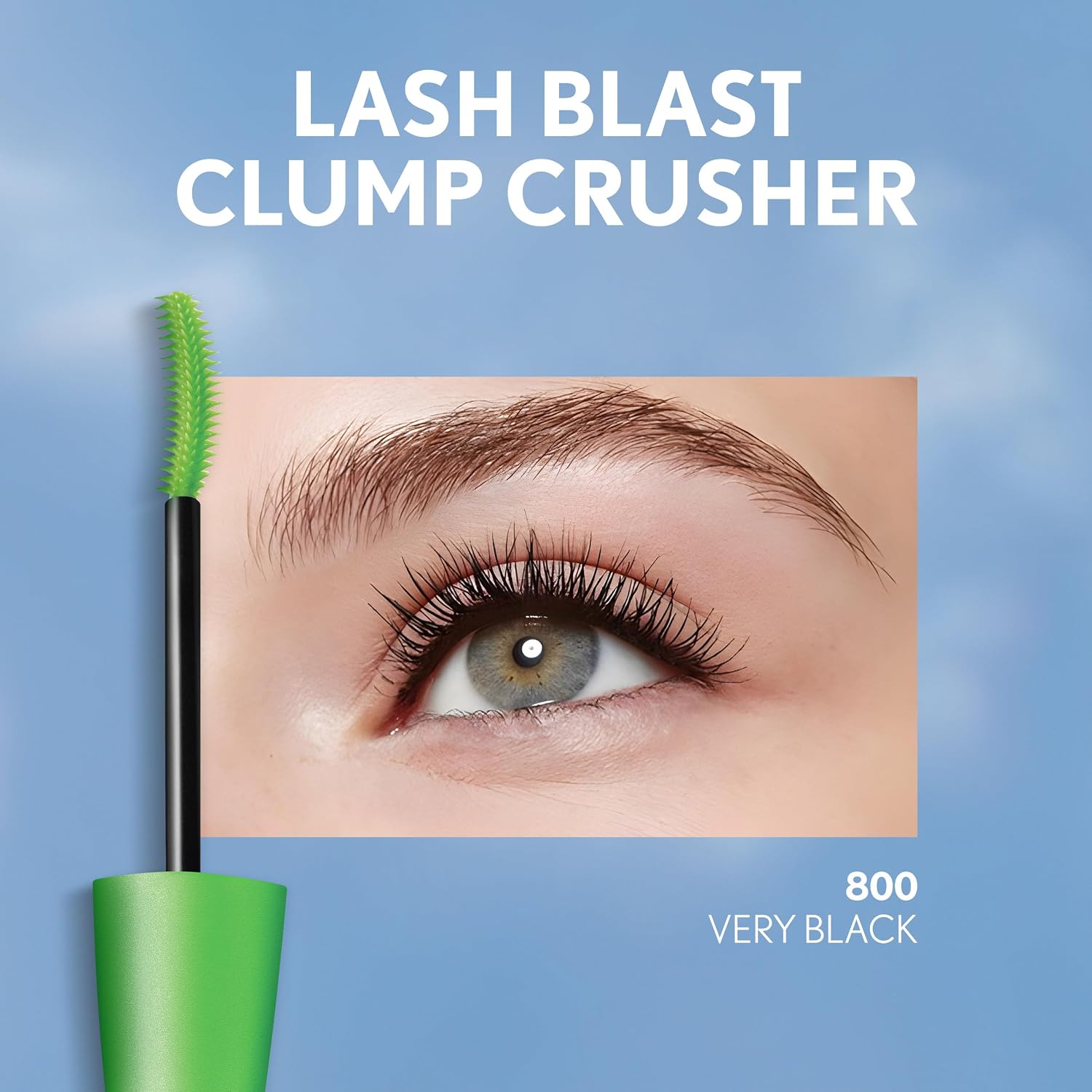 Mascara Aquarésistant CoverGirl Clump Crusher - Teinte 835 Black Brown, Brosse Double Face, 13,1 ml – Image 2