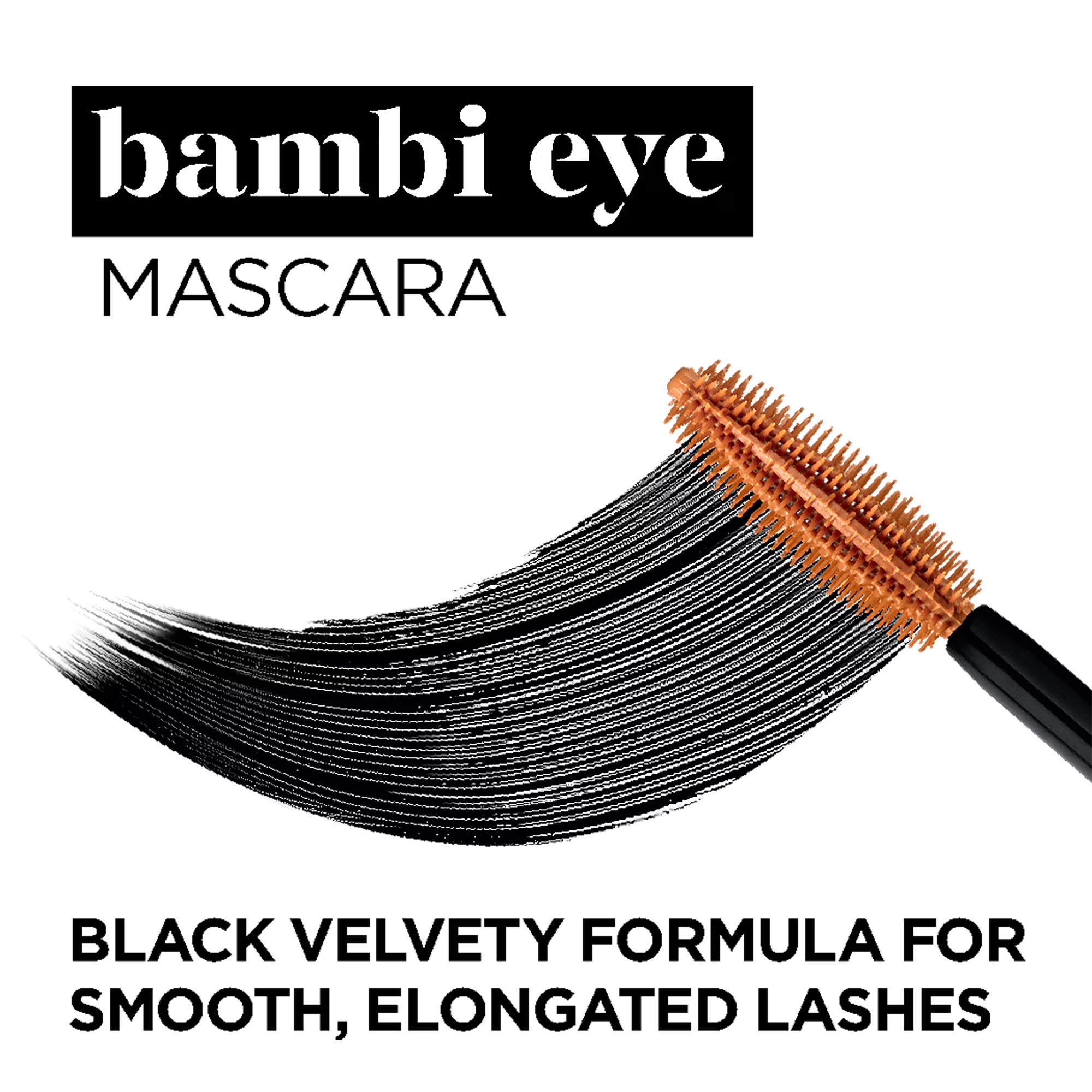 Mascara Waterproof L'Oréal Paris - Bambi Eye, Teinte Blackest Black, Volume Cils de Biche et Longue Tenue, 6,2 ml – Image 8