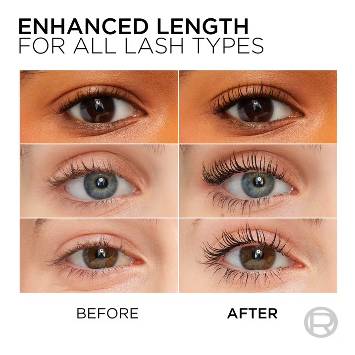 Mascara Waterproof L'Oréal Paris - Telescopic, Teinte Black, Allongement Extrême, Haute Précision, 8 mL – Image 4