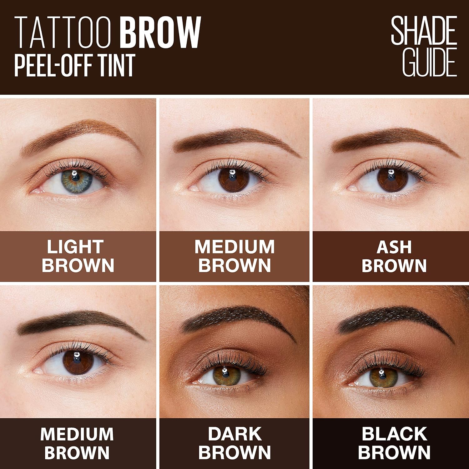 Gel à Sourcils Semi-Permanent Maybelline - Tattoo Brow Peel Off, Teinte Marron Chaud, 7 mL – Image 3