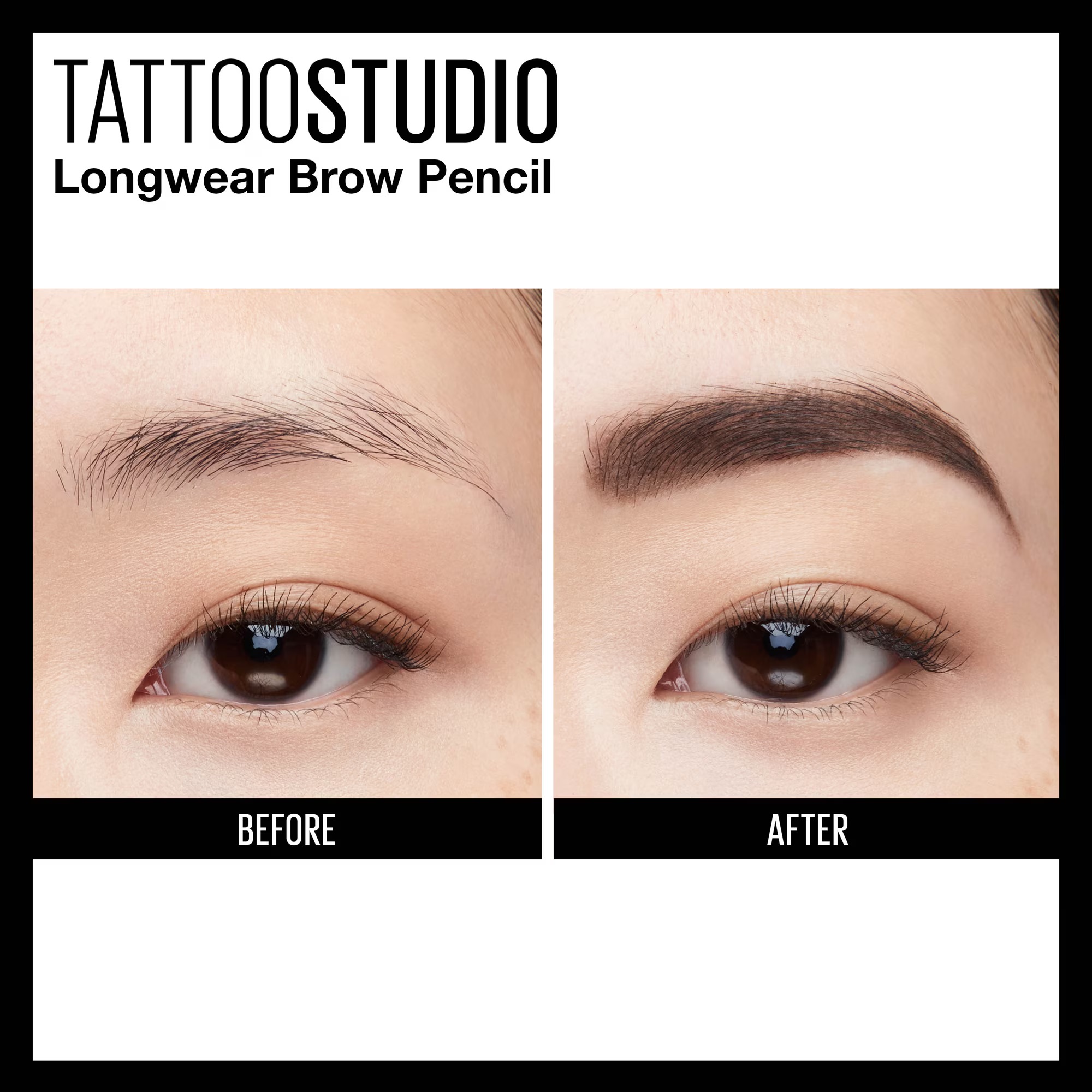 Crayon à Sourcils Pigmenté Maybelline Tattoo Studio - Teinte Soft Brown, Tenue Extrême 36H – Image 3