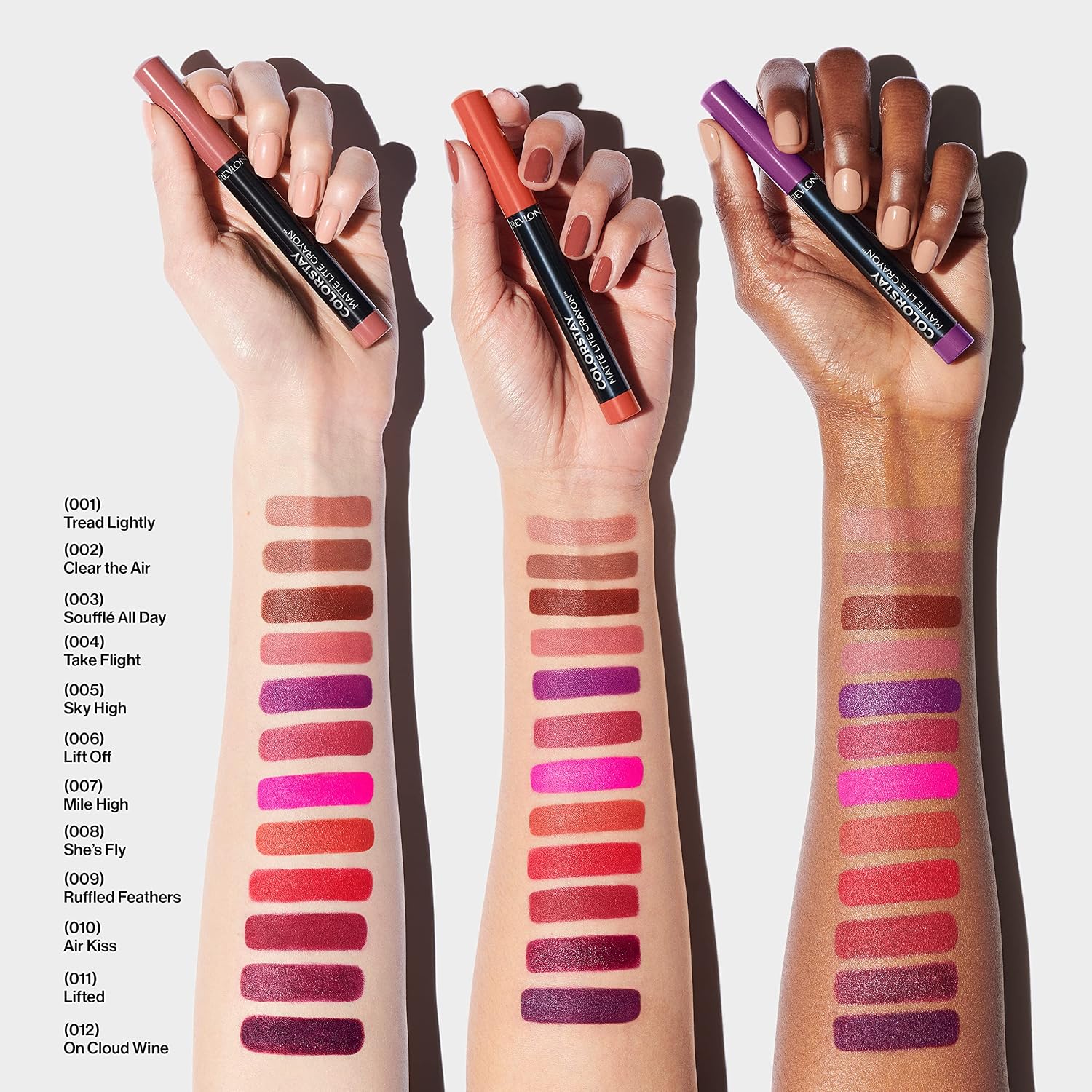 Crayon à Lèvres Mat Revlon ColorStay Matte Lite - Teinte 002 Clear The Air, Léger et Hydratant, 1,4 g – Image 3