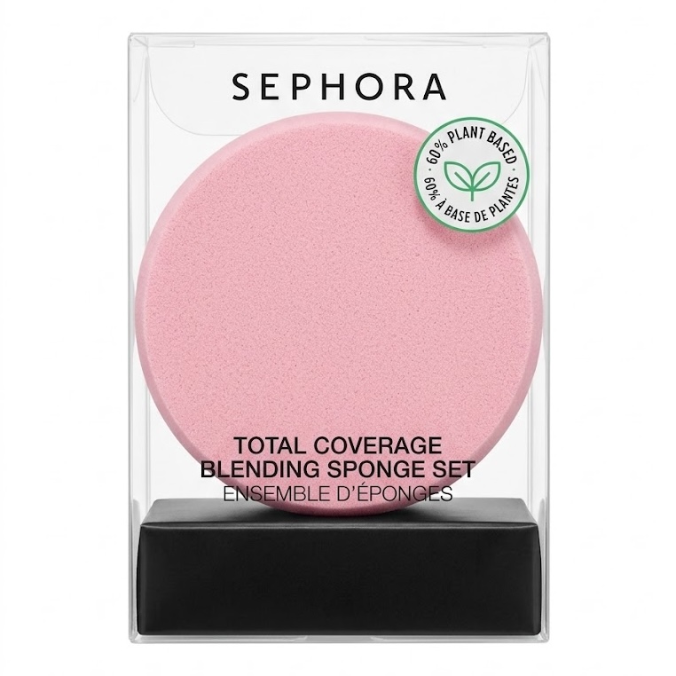Kit d'Éponges de Teint Sephora - Total Coverage Blending Sponge Set, Applicateurs Multi-Usages, Teint Zéro Défaut