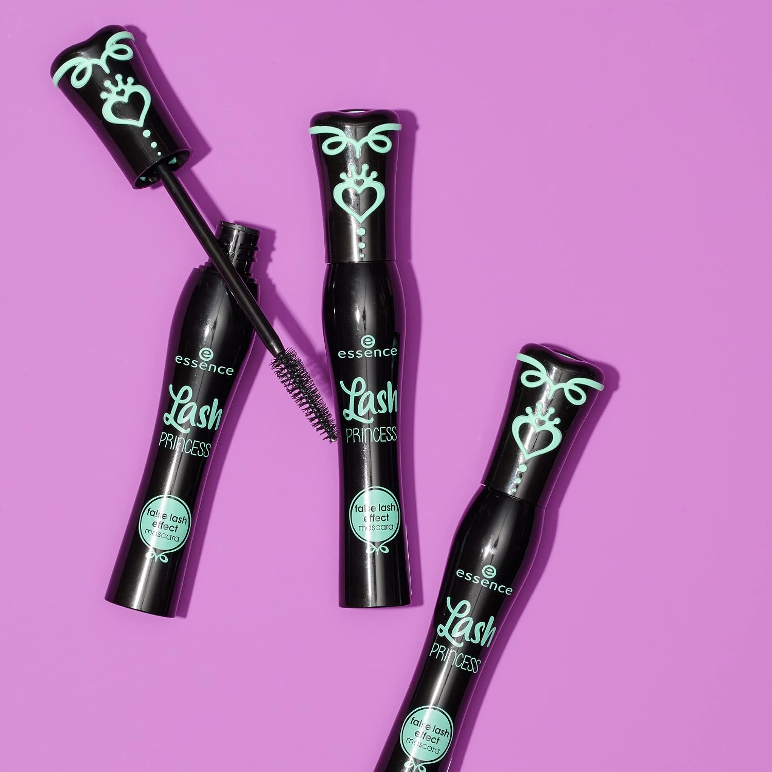 Mascara Volumateur Essence Lash Princess - False Lash Effect, Brosse Fibrée Conique, 12 mL – Image 6